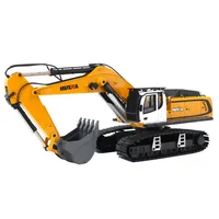 2023 New Huina No-1599 1/14 Rc Alloy Crawler Excavator 2.4ghz Radio Control Car 24 Channel Engineering Car Boy Toy Birthday Gift 2