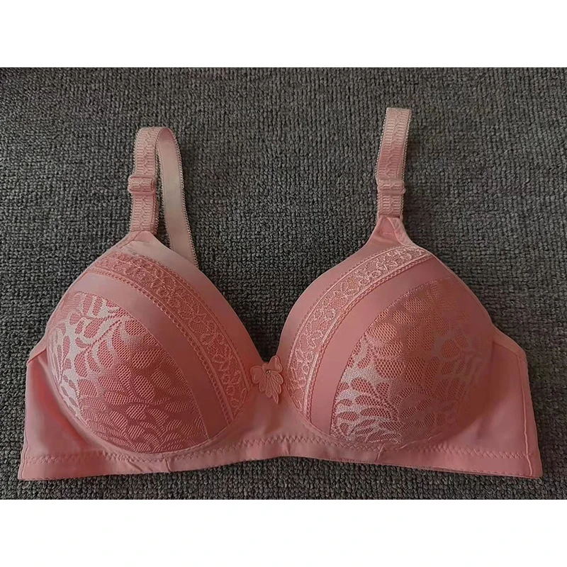 Plus Size C Cup Women Bra for Big Breasted Women Wire Free Thin Bras  Adjustable Underwear Push Up Gathered Women Lingerie Bra - AliExpress