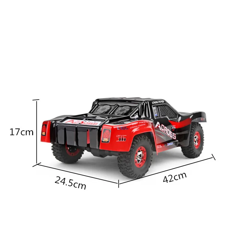 12423 2.4G remote control electric four-wheel drive short truck 1:12 full scale off-road high-speed vehicle drift car toy gift 6