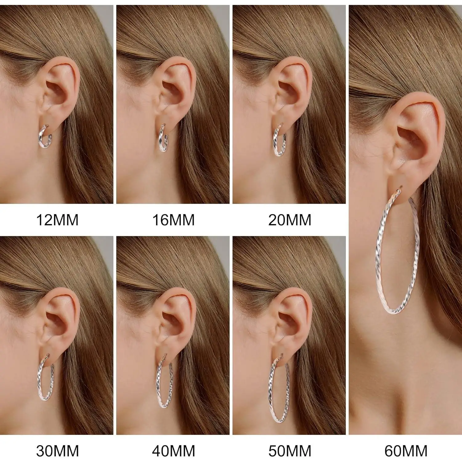 Boucles D'oreilles Créoles épaisses - Argent Sterling Plaqué Or - 20 Mm - Neuves Avec étiquettes