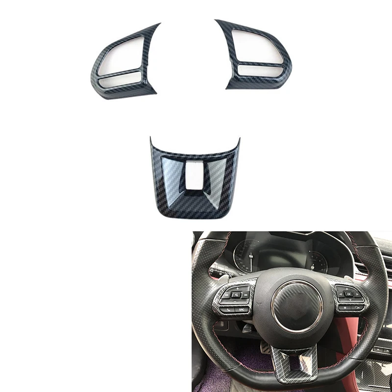 ABS Car Steering Wheel Button Cover 3Pcs/Set For MG5 MG6 MG HS ZS