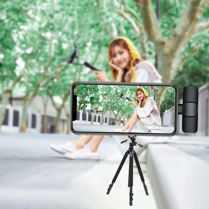 미니 무선 라발리에 마이크 방풍 울 교체형 라발리에 마이크 아이폰 유튜브 브이로그 오디오 녹음용