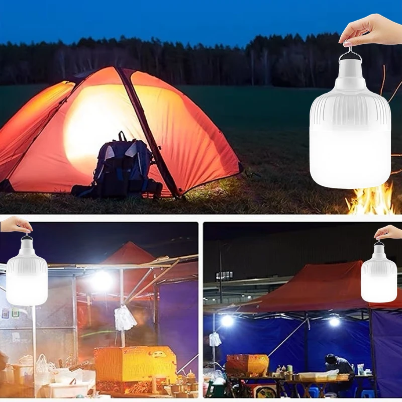 Camping Lantern Cabinet Lamp Rechargeable Bulb Outdoor Lighting Equipment  Fishing Light Emergency Led Home Portable Lights - AliExpress