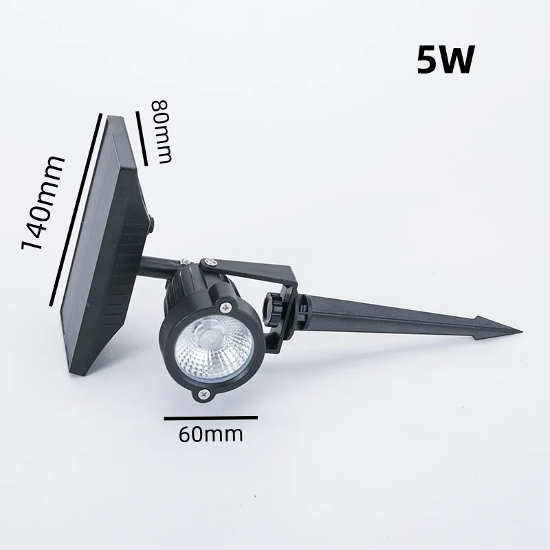 10W 15W Solar-Rasenlampe Außenbeleuchtung IP65 Wasserdicht für Garten Hinterhof Weg Einfahrt Terrasse Deko Spot-Licht – Detail 5
