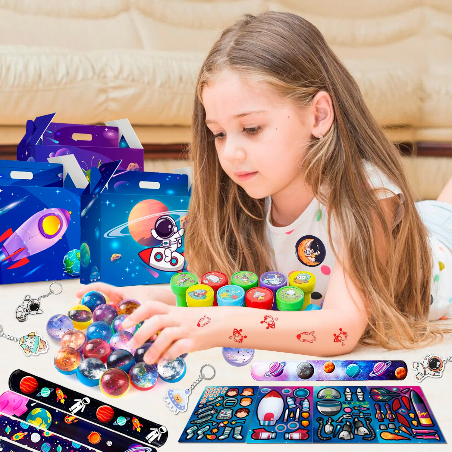 Space Party Favors-70pcs Space Themed Party Favors, Birthday Decorations for Themed Birthday Supplies