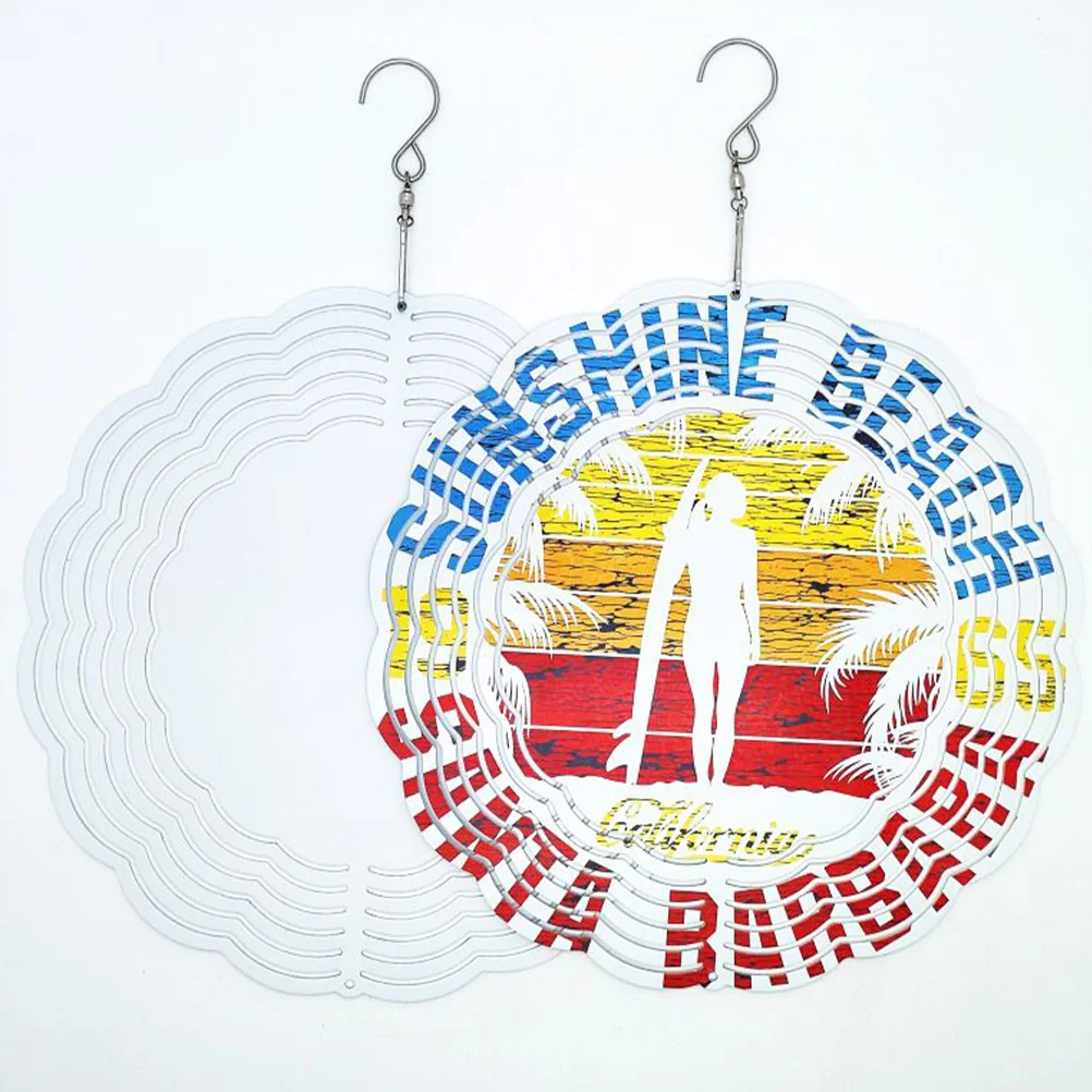 

Aluminum Sublimation Wind Spinner Sublimation Wind Spinner Pendant Hanging Decorative Wind Spinner Garden Home Decoration