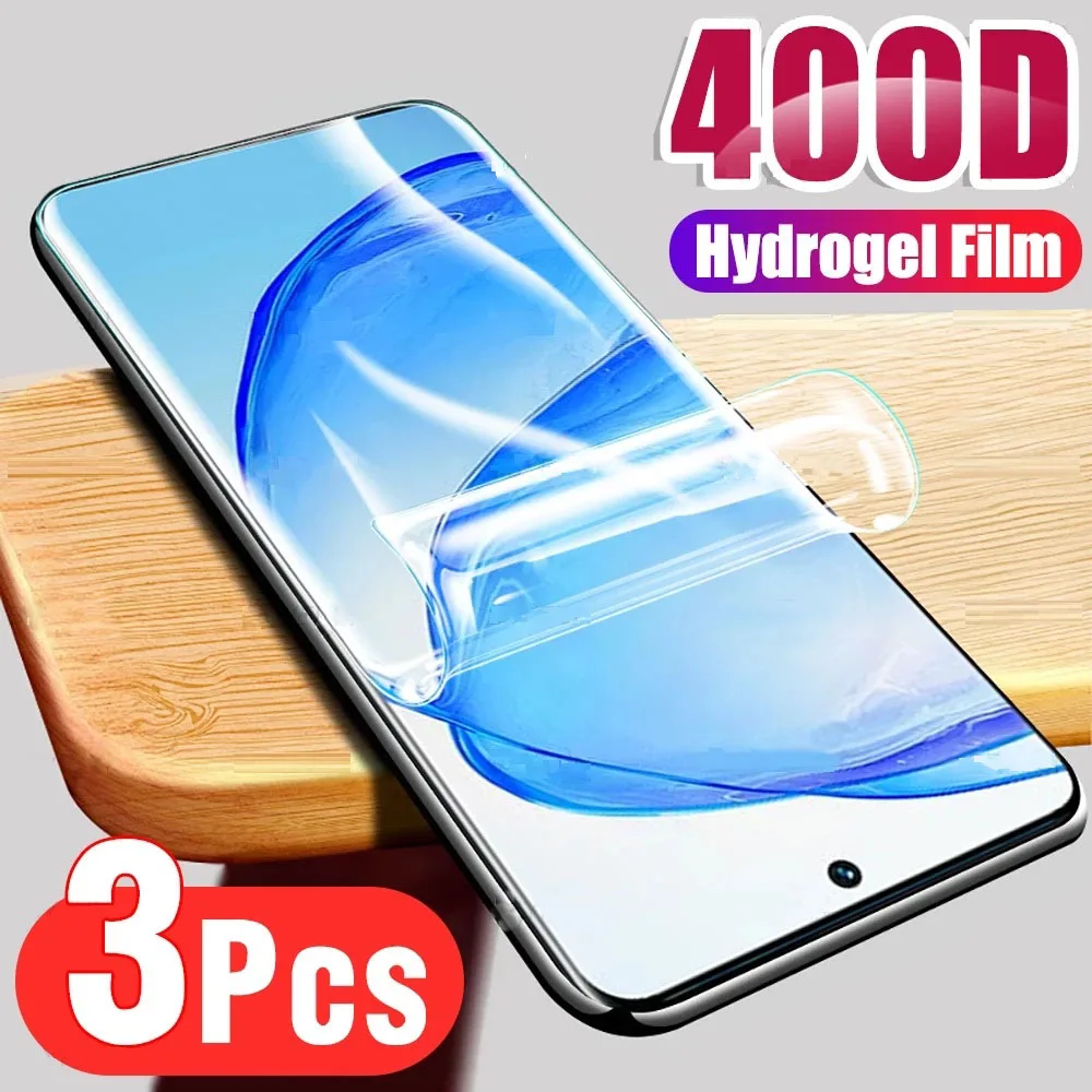 

3PCS Full Cover Hydrogel Film for Vivo S17E S16E Y78 Plus Y100 Y01 Y02 A Y33S Y21A Y35 Y55 Y56 Y72T Y75 Y53S Screen Protector