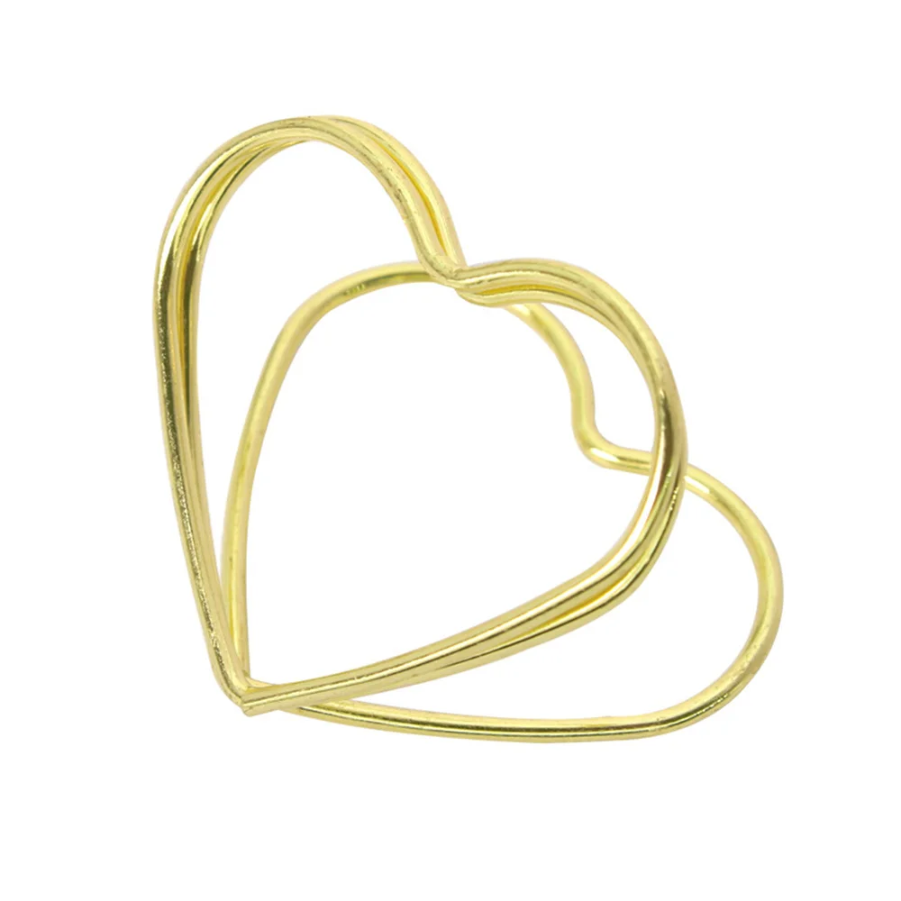 종이 클립 삼각형 소형 사랑 하트 종이 클립 문구류 사무용품 실용적이고 기능적인 테이블 홀더