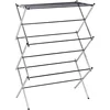 Foldable Portable Laundry Rack for Air Drying Clothing, Indoor Outdoor Use - 14.5" D x 29.5" W x 41.8" H, White 6