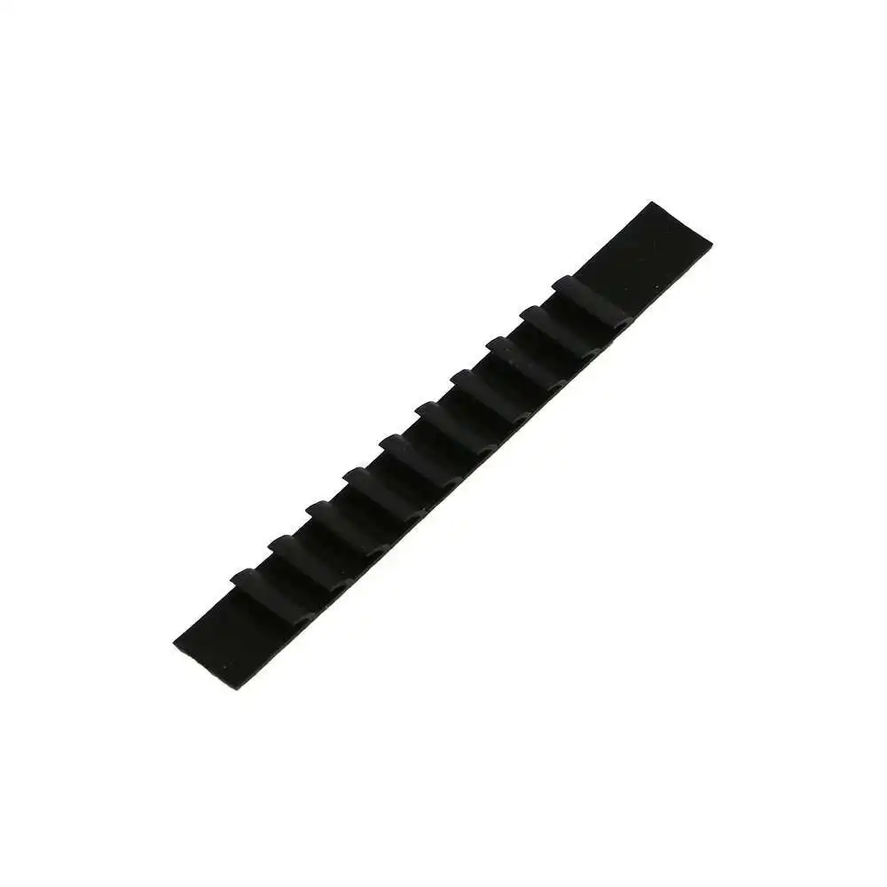 50 Stück gepolsterte Kleiderbügel aus Silikon, rutschfeste Kleiderbügel, Greifstreifen, gummierte Matte, Schwarz, Weiß – Detail 1