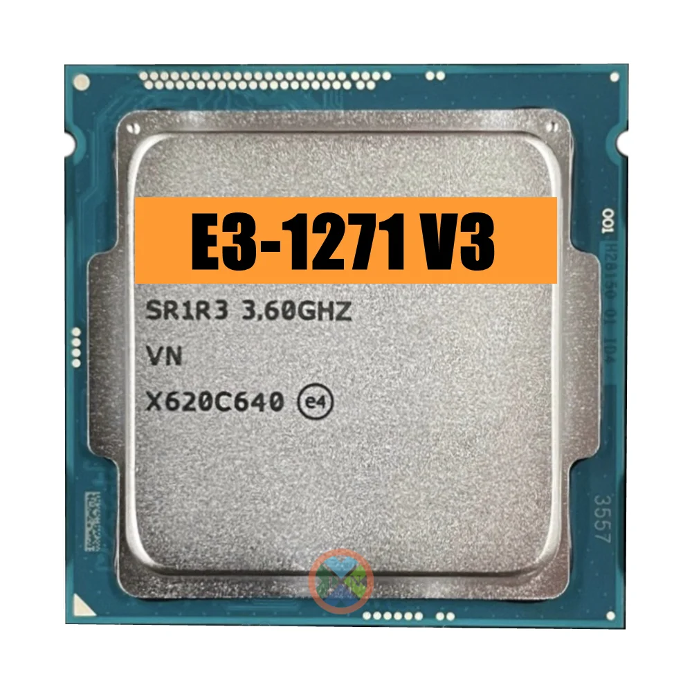 Processador de Cpu Quad Core Xeon Oito Thread e3 1271 v3 e3 1271v3 36 Ghz l2 = 1m l3 = 8m 80w Lga 1150