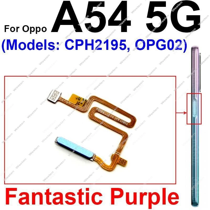 Fingerprint Sensor Flex Cable for Power Button Touch Sensing
