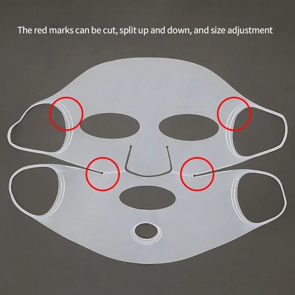 Masque Réutilisable en Silicone - Double Absorption, 21.5x29cm