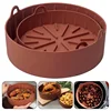 Airfryer Grill Pot Tray Bakeware Pan Air Fryer Baking Mat Mold Basket Silicone Plate Bowl Kitchen Oven Cooking Accessories Tool 4
