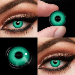 FUNSACHY Cosplay Anime - Inspired White Contact Lenses for Halloween and Role Play (FROYA - GREEN)