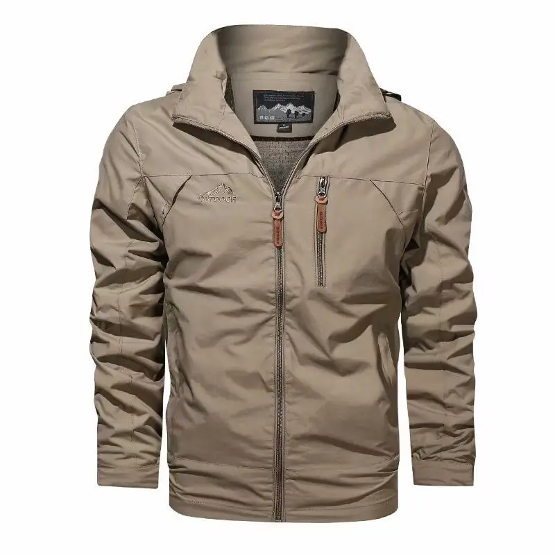 

2023 Men Autumn Winter Leisure Sports Top Outdoor Quick Dry Windproof Mountaineering Jacket New Hiking Breathable Fishing Jacket