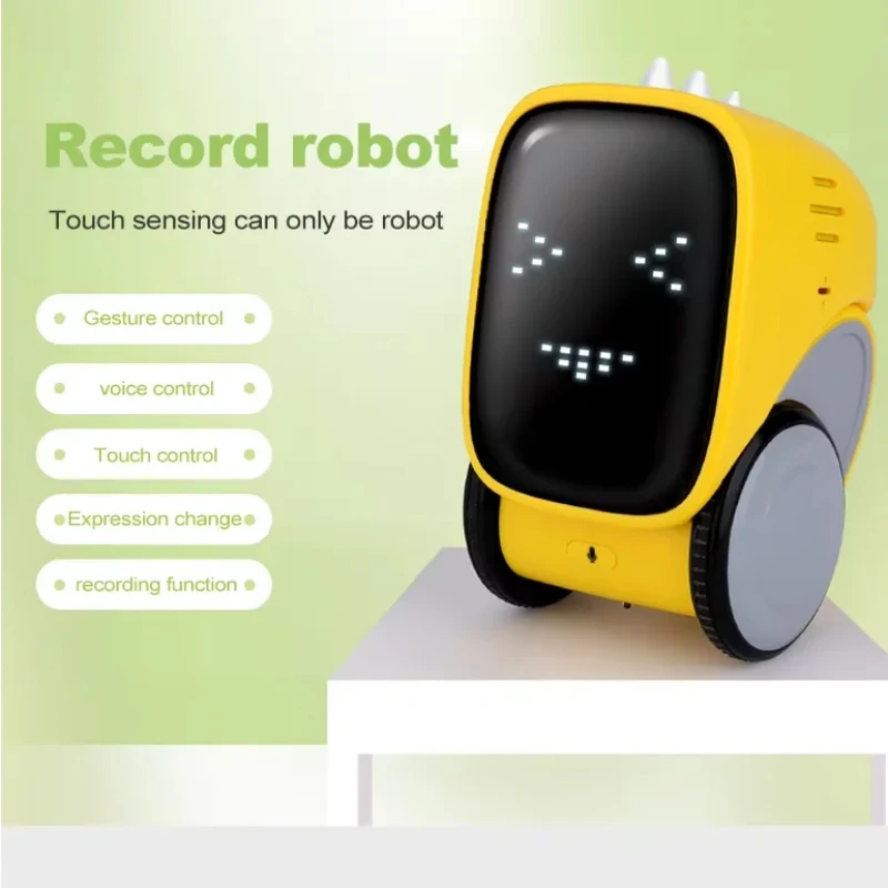 Robot intelligente programmabile per bambini con rilevamento delle espressioni, funzione touch, apprendimento precoce e ornamenti per il canto - immagine 2