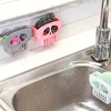 Creative kitchen dishwashing sponge drain rack suction cup sink storage rack wall mounted scouring pad cloth cloth storage rack 6