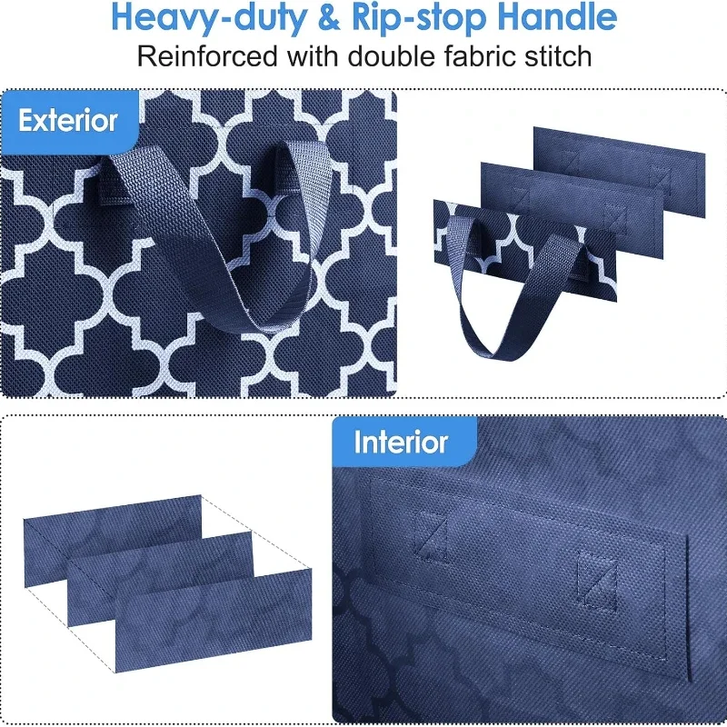 Visual Large-capacity Clothing Storage Bag Storage Box With Handles And Zipper Dustproof And Waterproof Wardrobe Storage Bag 4