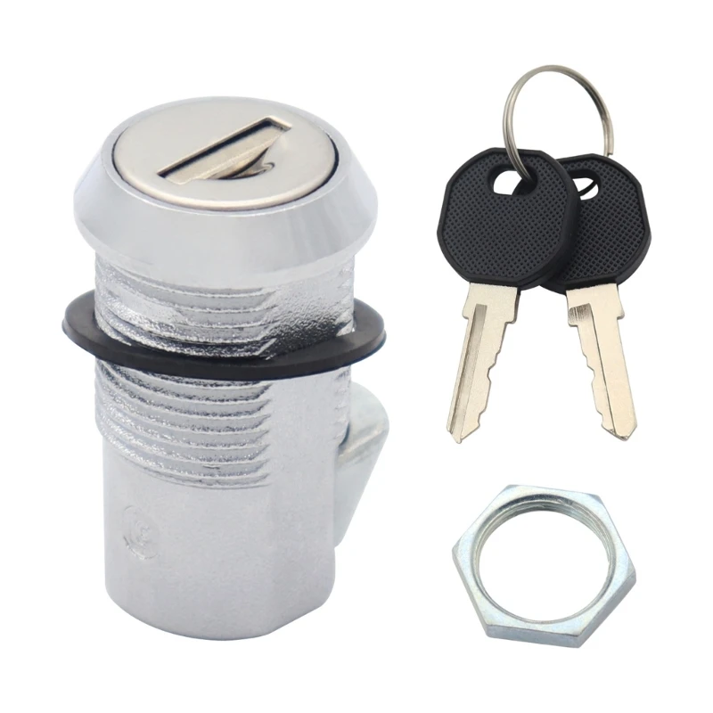 

RVs Door Lock and Drawer Tube Cam Lock with 2 Key Cylinders Cabinet Locks Dropship