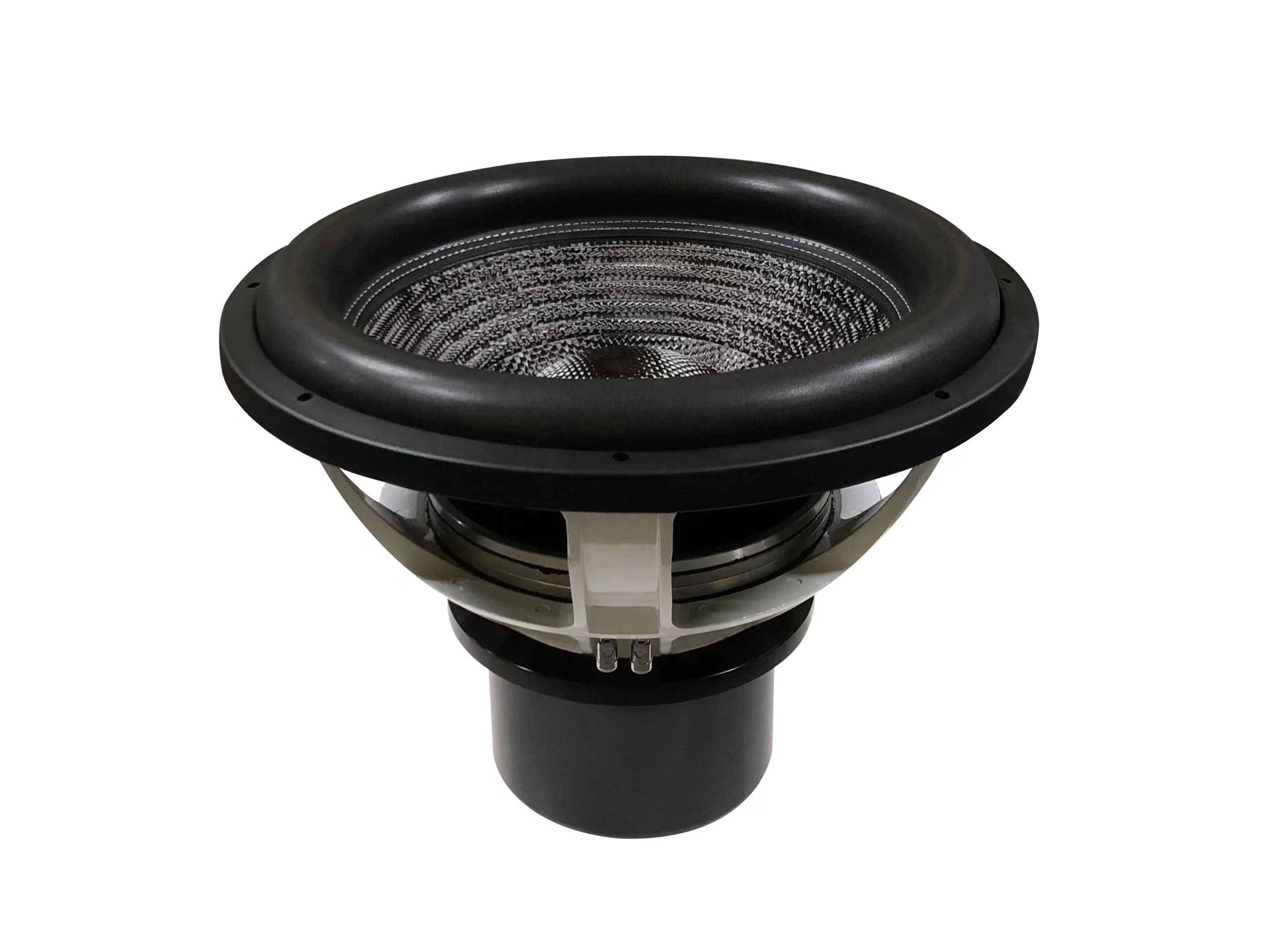18인치 네오디뮴 듀얼 코일 카 서브우퍼 18125-0195-인치 오디오 스피커 4000W RMS 출력 카본 폼 서라운드 카 오디오