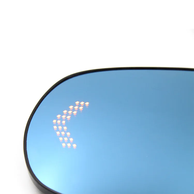 for Land Cruiser Prado 2008-2018 Rearview Mirror Blue Glass Anti-glare Streamer Turn Signal Heating and Defogging Rearview Lens detail image 2