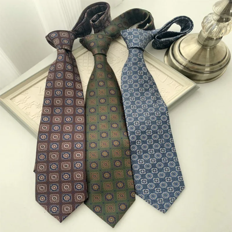 Trendy Patterned Student Uniform Accessories – Stripes, Squares, and Floral Design Ties