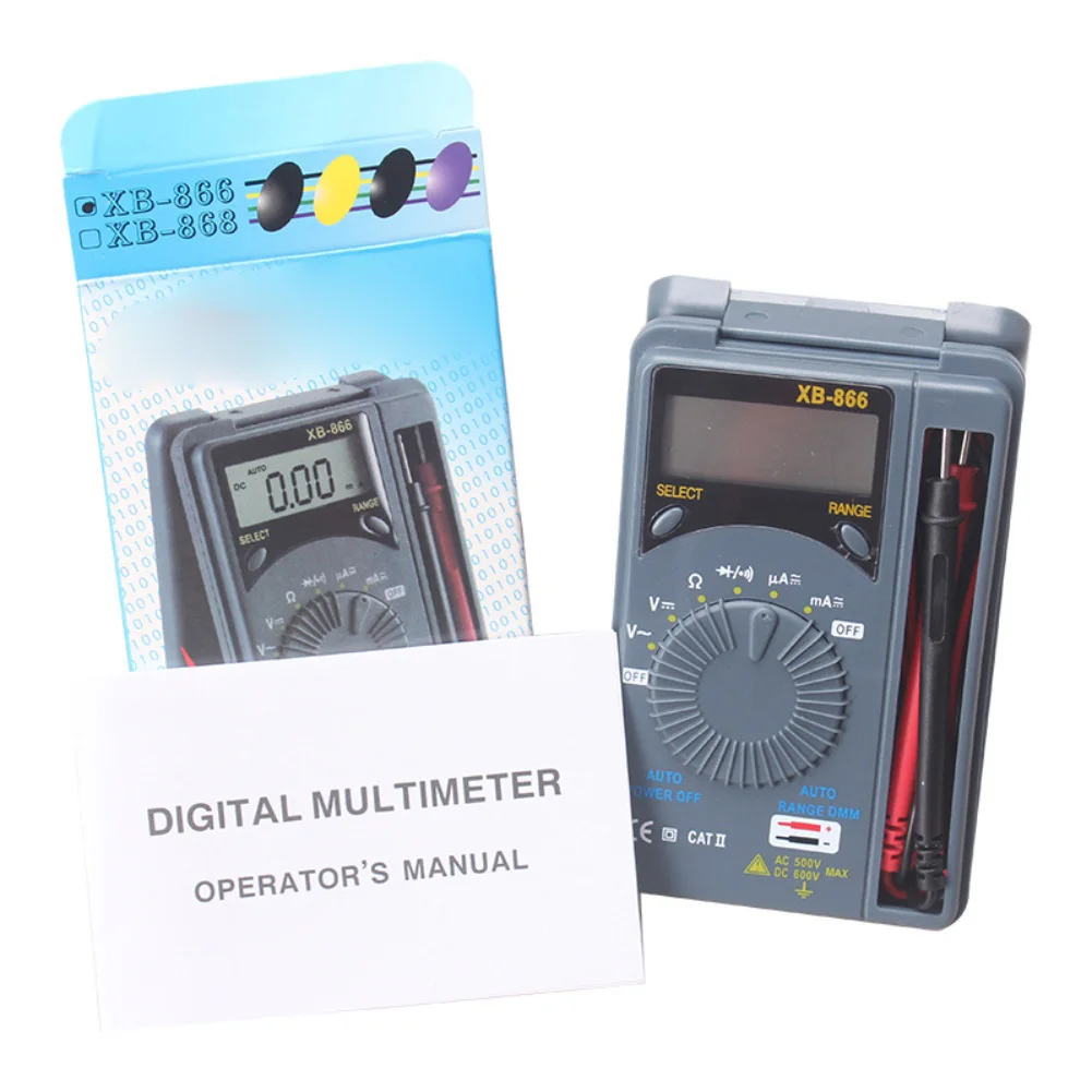 LCD 전압계 자동 범위 테스터 7가지 기능 25가지 범위 배터리 작동 최대 전압 600V 115 X 70 X 20 Mm DIY 프로젝트용