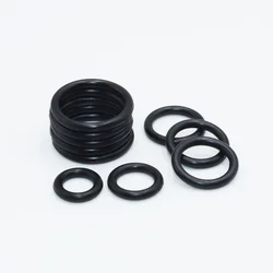 Versatile High - Temperature Oil - Resistant Rubber O - Ring Sealing Washers (100/50 Pack) - OD5mm CS1mm (50Pcs  Rubber Ring)