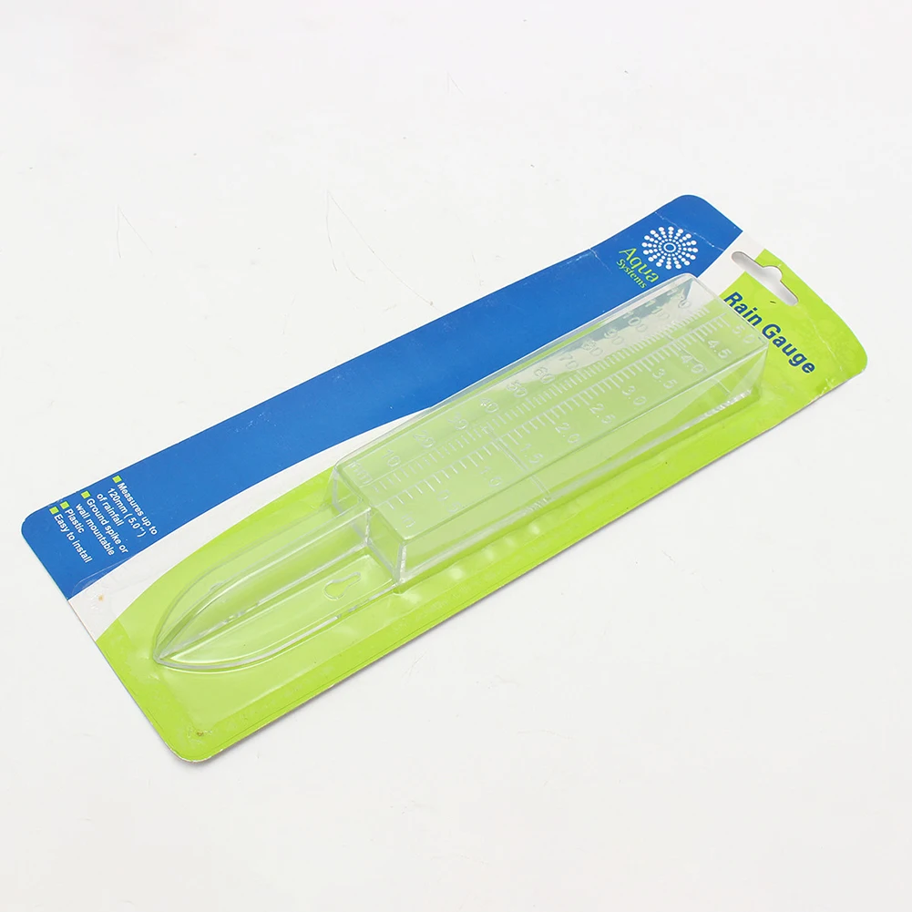 1-10Pcs 5 in Capacity Ground Rain Gauge Wall Mount Plastic Rain Gauge Home Transparent Garden Water Gauge Outdoor Lawn Yard Tool