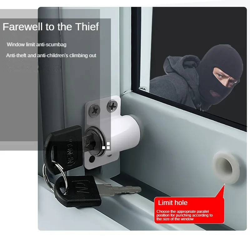 

Home Sliding Door and Window Lock, Safety Protection Lock Window Sliding Door and Window Baby Safety Lock Anti-theft Window Lock
