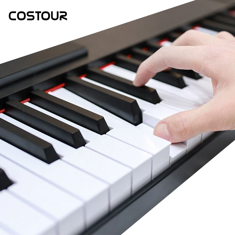 88 Keys Electronic Lithium Battery Midi Keyboard