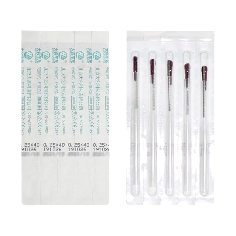 100pcs/box new acupuncture needle disposable tube needle one with one guide tube beauty body massage hand massager disposable acupuncture needle