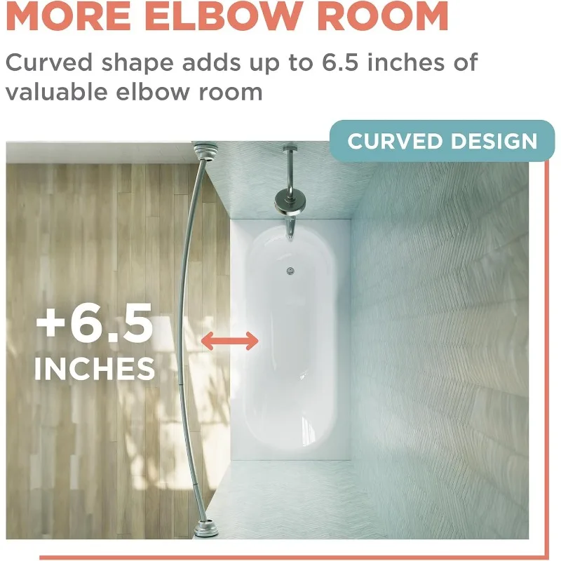 Curved Tension Shower Rod 4