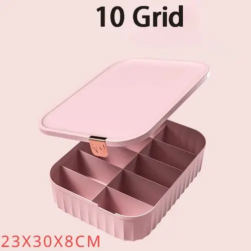 Solid Color Underwear Storage Box Closet Organizer Underwear Socks Drawer Clothes Finishing Box With Lid Wardrobe Organizer - Image 8