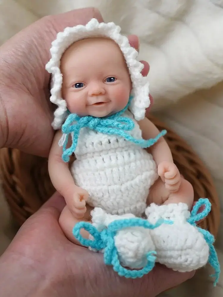 7インチ マイクロ未熟児フルシリコンスウィートベビードール「ミア」と