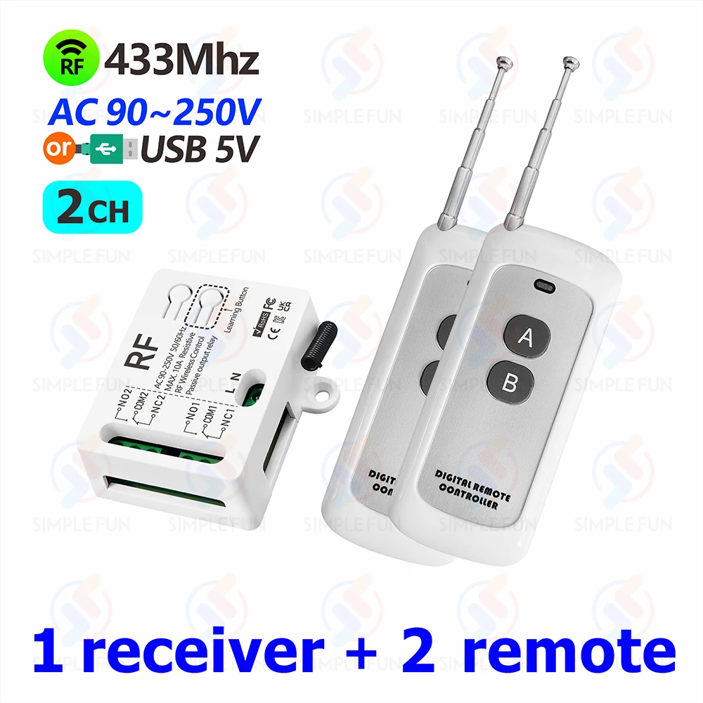 1Receiver 2Remote