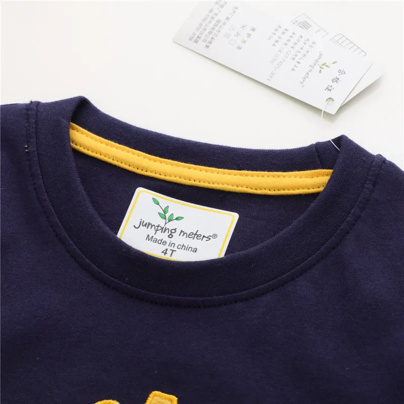 Spring meter 2-7t Neuankömmling gestreifte Sommer Jungen Mädchen T-Shirts Tiere T-Shirts Stickerei Kinder Tops Baumwolle Mode Baby kleidung – Detail 9