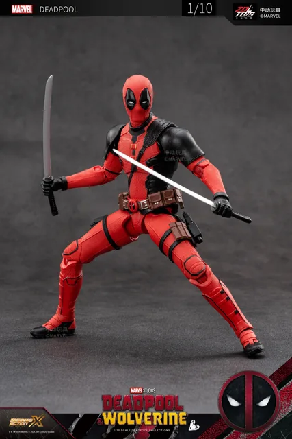 Deadpool & Wolverine フィギュア&ネックレス2種セット ZD Toys Deadpool and Wolverine Deadpool