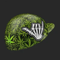 Cycling Caps Green Leaves Bike Hat One Size Fits Most 2
