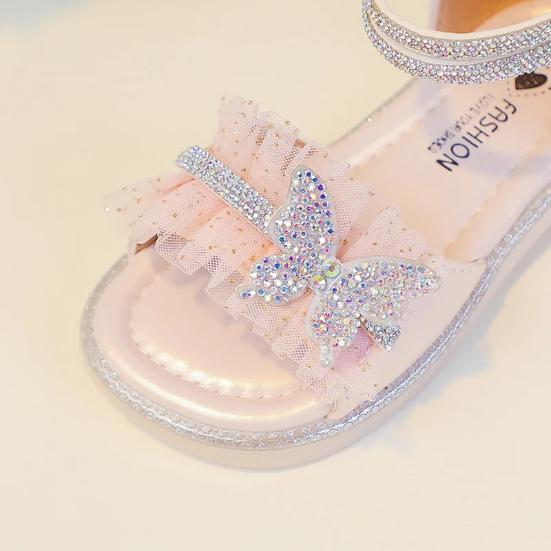 Girls Summer Open Toe Sandals Anti Slip Toddler Beach Shoes