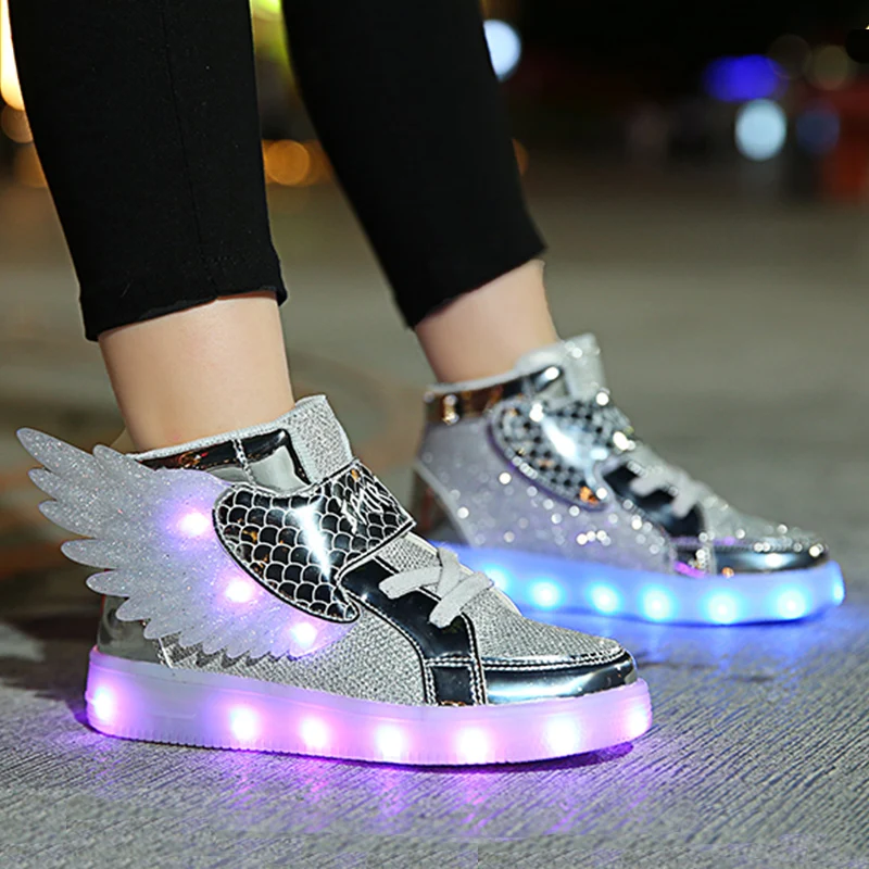 Wings Shoes Young Children Boys Girls Baby Kids 2022 Spring Sports