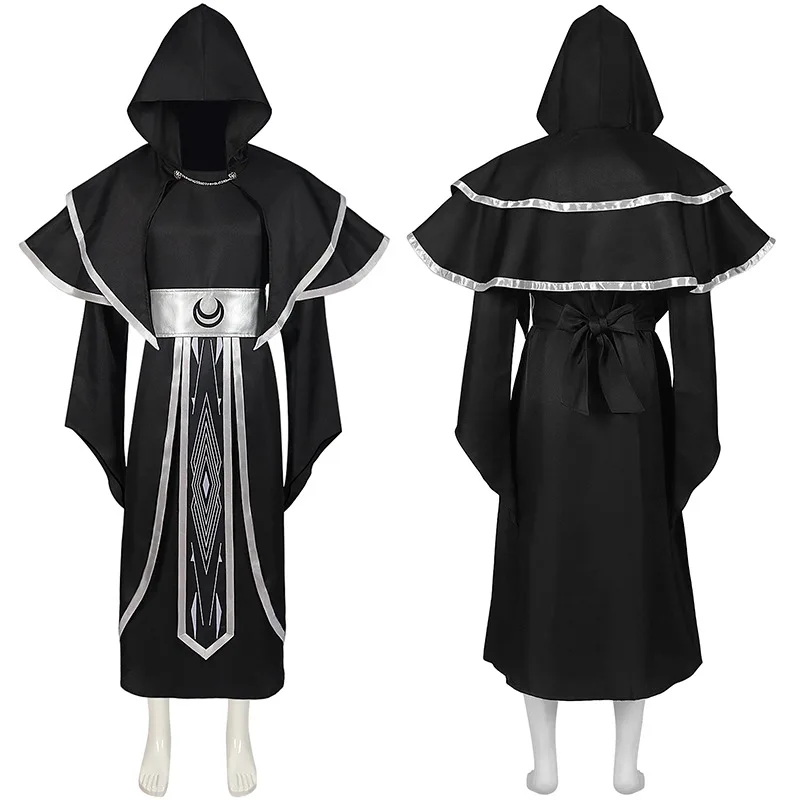 

Мужской молитвенный халат в средневековом стиле, Длинная накидка в стиле ретро, священник, монах, миссионер, костюм для косплея и вечеринки, костюм для Хэллоуина и карнавала