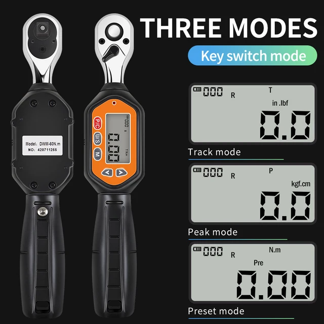 WADFOW 3/8 Preset Torque Wrench 10-60N.m 12