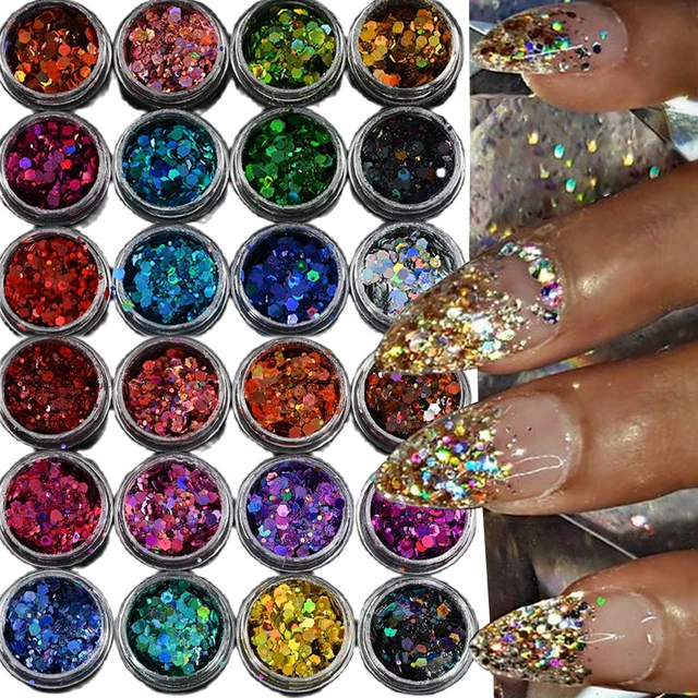 Holographic Glitter Shapes Mix Cosmetic Chunky Glitter for  Crafts/Body/Nails Decorations - China Glitter and Chunky Glitter price