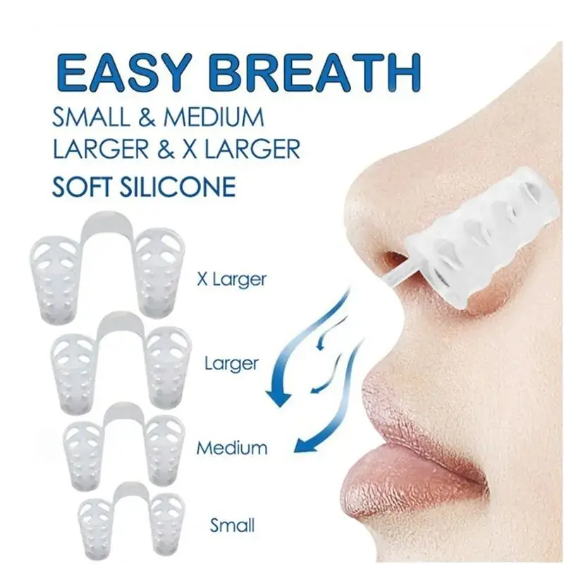 Anti Snoring Nasal Dilator 4PCS For Easy Breathing Preventing Snoring Respiratory Health Care