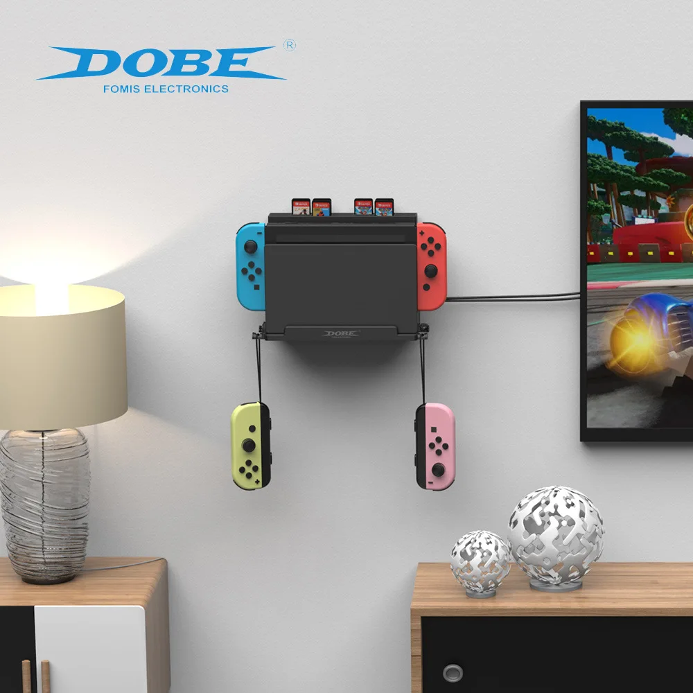for Nintendo Switch OLED host wall stand Switch wall storage stand with game card storage box for NS nintendo switch accessories