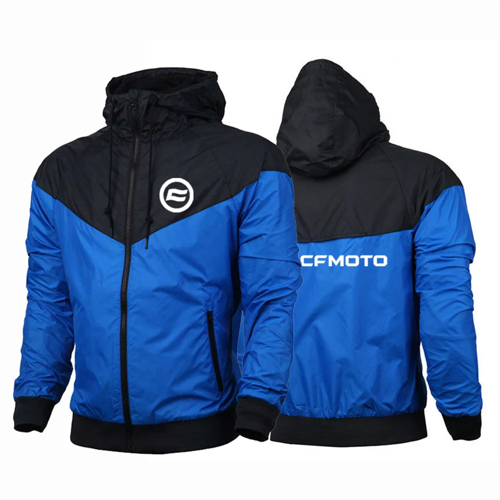 Cfmoto 2023 running men's five-color windbreaker autumn hooded coat men's gym coat