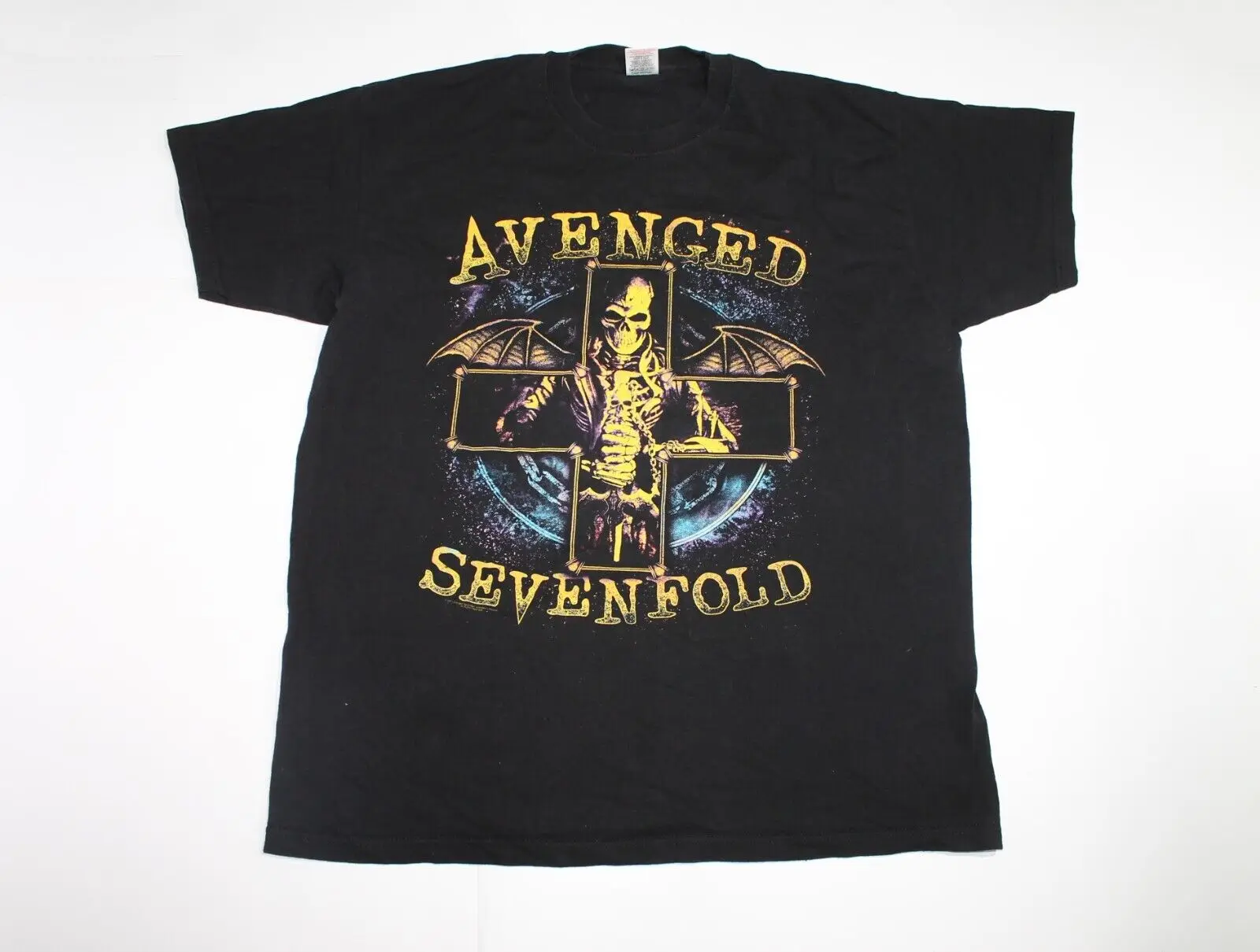 Maglietta Avenged Sevenfold Tour 2013 Progressive Metal Band Maniche Lunghe O Corte Extra Large Da Uomo