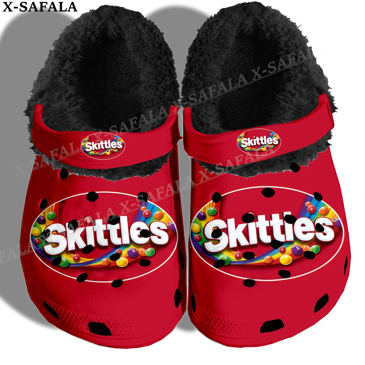 

Funny Candy Food Snack 3D Print Men Women Fur Clogs Soft Furry Slippers Shoes EVA Ligtweight Sandals Summer Beach Outdoor-5